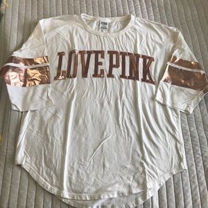 Pink Love Top with Rose Gold